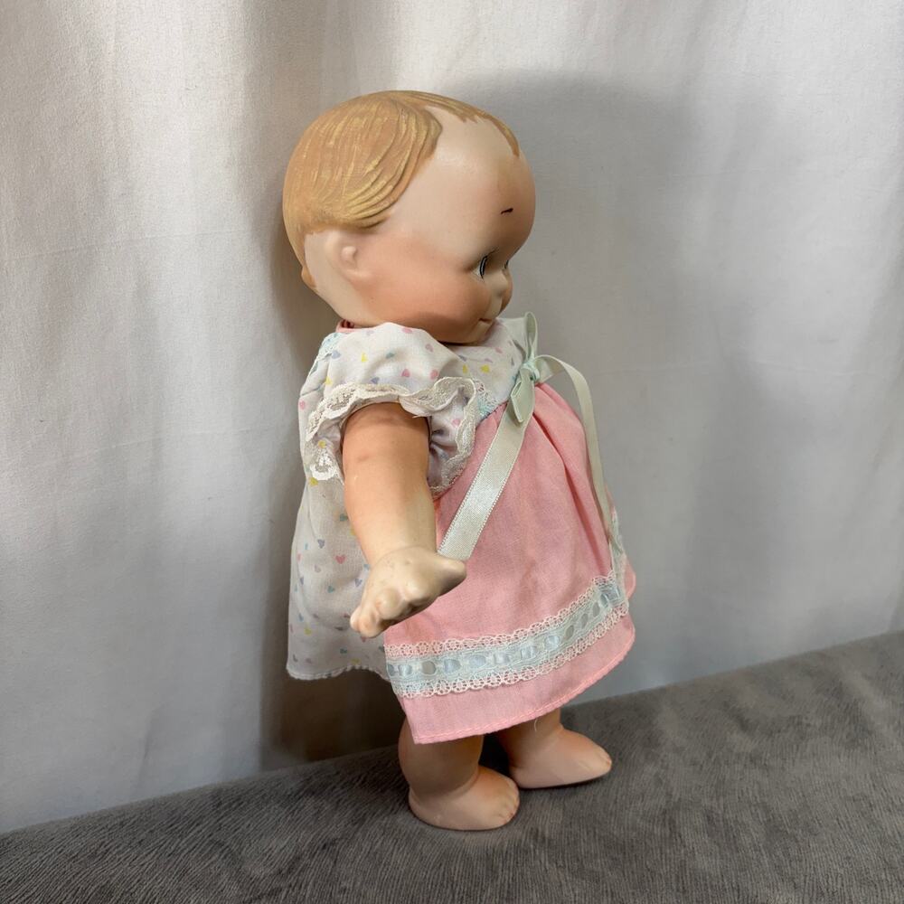 Vintage Unmarked Bisque Porcelain Doll Moveable Head Limbs Jesco? 10" Not Kewpie - Picture 2 of 7